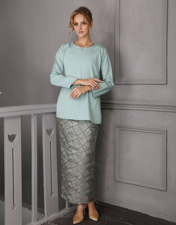 BAJU KURUNG MODEN MINI GEETA (MINT)